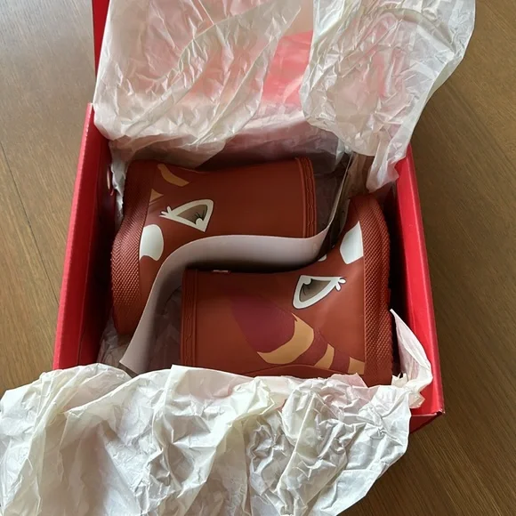 Hunter Kids First Classic Panda Wellington Boots Red Panda Face - Picture 13 of 15